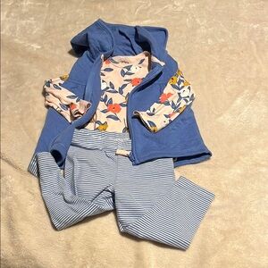 Carter's Blue and Floral Outfit